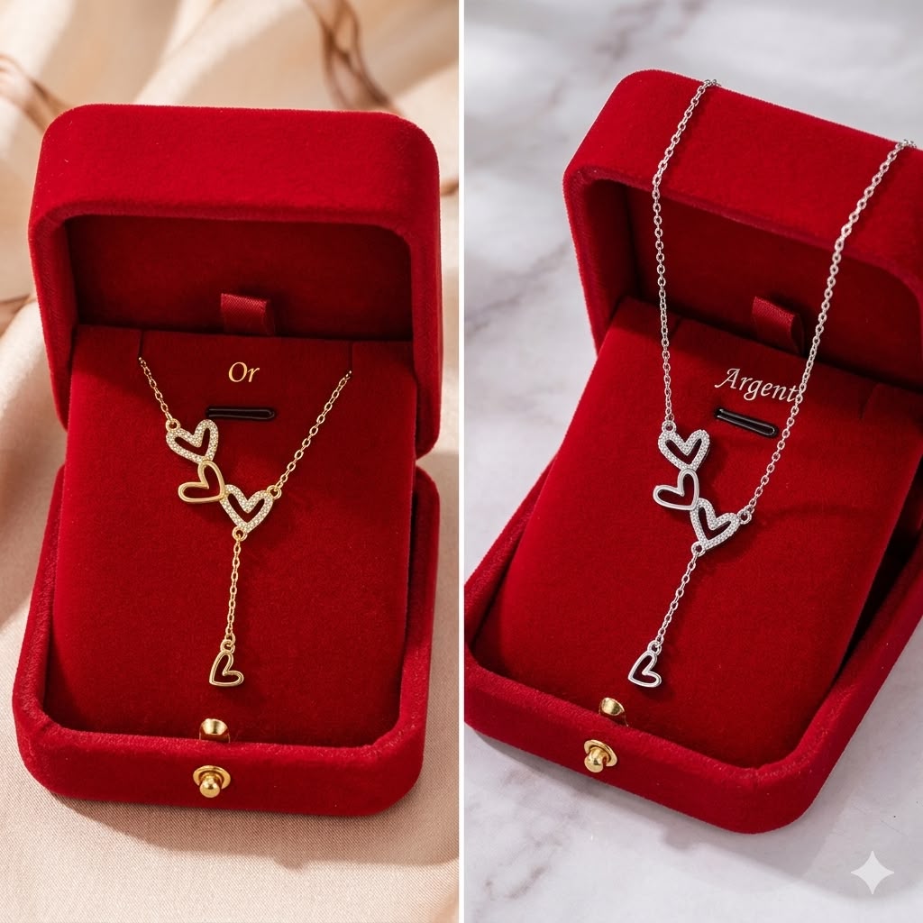 Collier pendentif en forme de cœur en diamant chrétien en acier inoxydable pour femmes, plaqué or 18 carats
