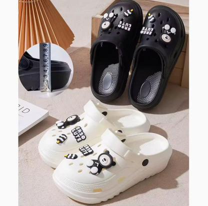 Chaussures pour femmes antidérapantes en EVA, sabots style Crocs, sandales d'extérieur, pantoufles de plage, sabots perforés pour infirmières et ensemble de breloques pour chaussures, adorables
