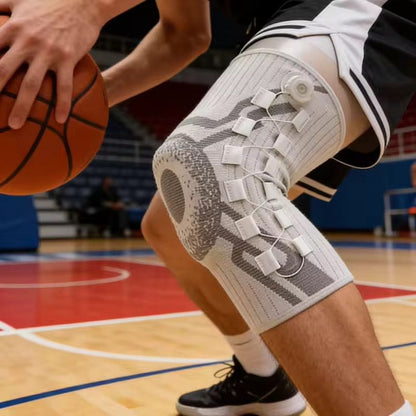 Genouillères de protection ajustables avec bouton de compression et fermeture magnétique souple pour le volleyball, le football et les sports