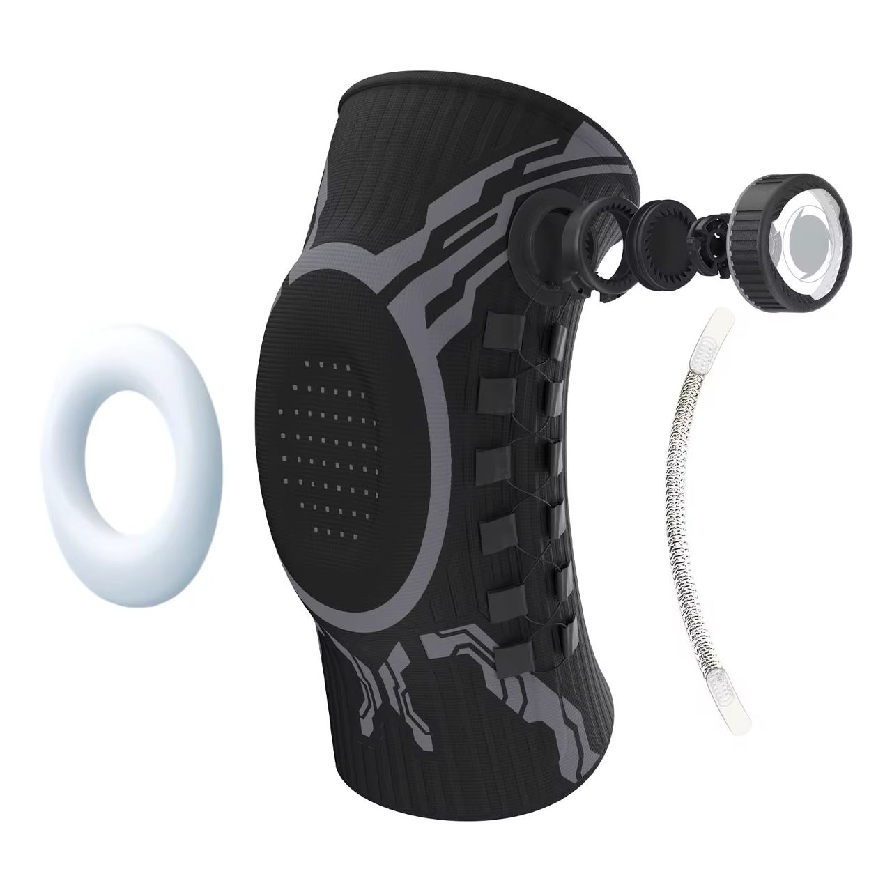 Genouillères de protection ajustables avec bouton de compression et fermeture magnétique souple pour le volleyball, le football et les sports