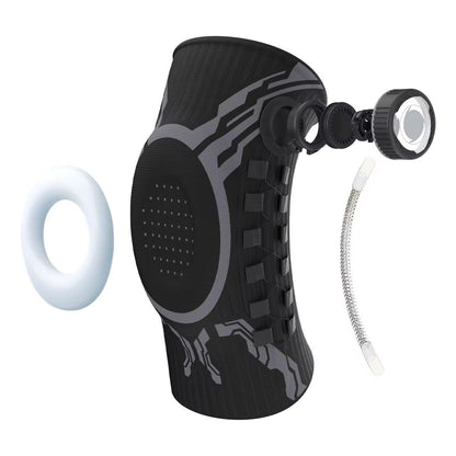 Genouillères de protection ajustables avec bouton de compression et fermeture magnétique souple pour le volleyball, le football et les sports