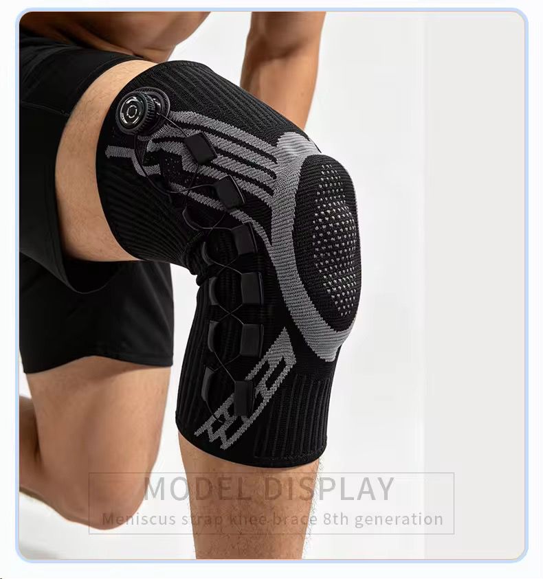 Genouillères de protection ajustables avec bouton de compression et fermeture magnétique souple pour le volleyball, le football et les sports