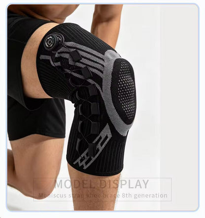 Genouillères de protection ajustables avec bouton de compression et fermeture magnétique souple pour le volleyball, le football et les sports