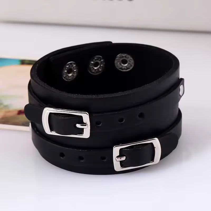 Bracelet en cuir  Véritable pour homme