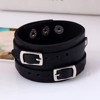 Bracelet en cuir  Véritable pour homme