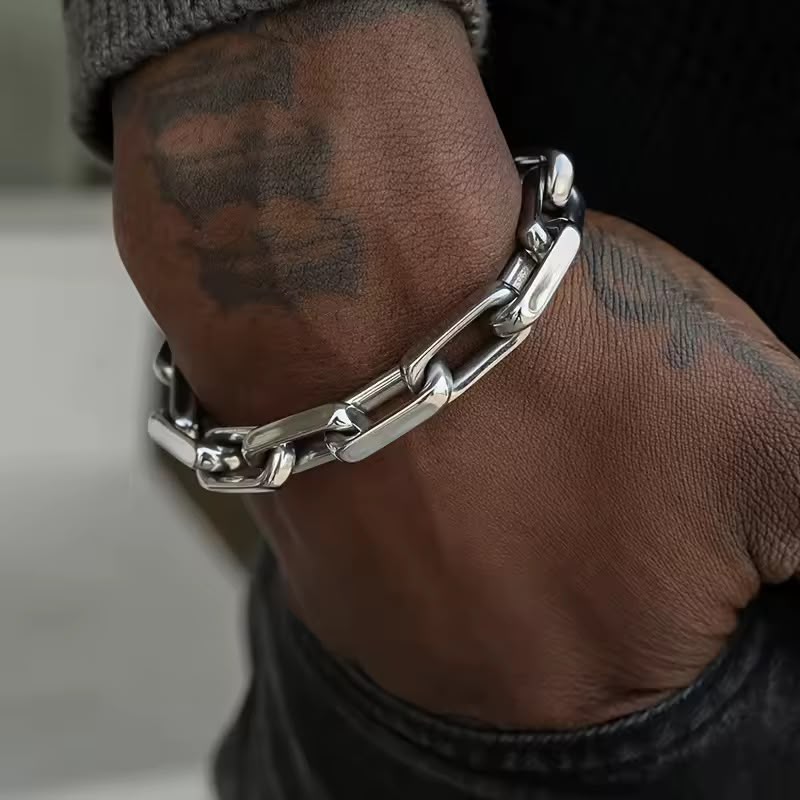 bracelet homme en acier inoxydable