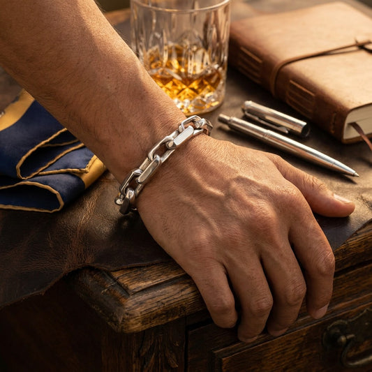 bracelet homme en acier inoxydable
